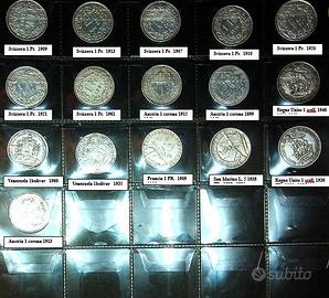 blocco monete argento