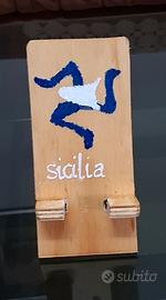 Supporto Porta Cellulare da Tavolo in Legno 