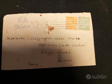 lettere con francobolli antiche 