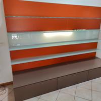 parete attrezzata mobile soggiorno poliform