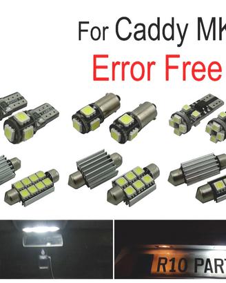 KIT 15 LAMPADE LED INTERNE PER VOLKSWAGEN VW CADDY