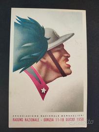 Cartolina Bersaglieri Raduno Gorizia 1950