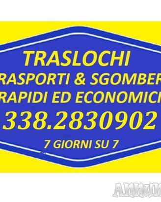 Sgomberi appartamenti box cantine 338.2830902