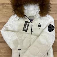 Giacca blauer bianca S con pelliccia