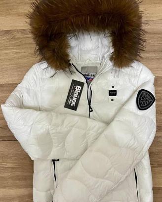 Giacca blauer bianca S con pelliccia