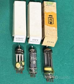 Valvole radio d’epoca Magnadyne 50R4 + 35F4  6TD31