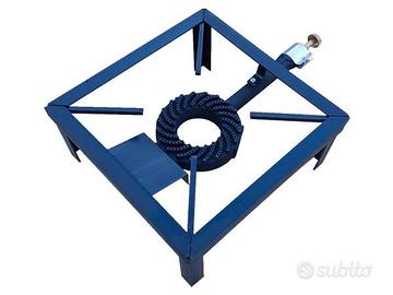 FORNELLONE A GAS QUADRATO CON BRUCIATORE IN GHISA