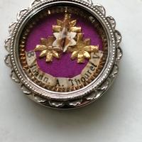 Reliquia Religiosa con sigillo ceralacca emetallo