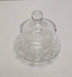 BURRIERA/MARMELLATAIO/FORMAGGERA VETRO VINTAGE