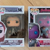 Lotto 2 Funko Pop Visione 71 + High Elf 56 ESO
