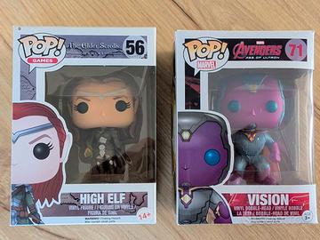 Lotto 2 Funko Pop Visione 71 + High Elf 56 ESO