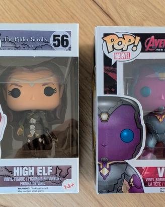 Lotto 2 Funko Pop Visione 71 + High Elf 56 ESO