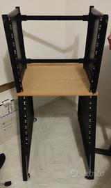 Carrello rack + Desktop rack 20u