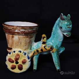 Asino ceramica vietrese Firmato ‘80