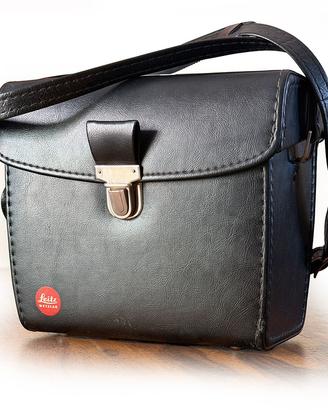 Letz Leica Bauletto in pelle nera per Leica M