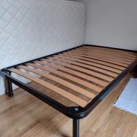 Rete da letto a 1 piazza e mezzo + materasso