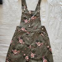 vestito salopette in jeans nuovo h&m TG 38