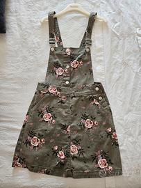 vestito salopette in jeans nuovo h&m TG 38