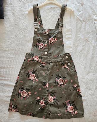 vestito salopette in jeans nuovo h&m TG 38