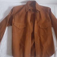 Giacca marrone chiaro effetto camoscio