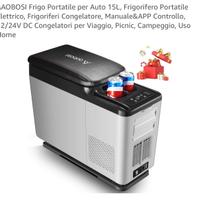 Frigorifero portatile per auto, al mare, campeggio
