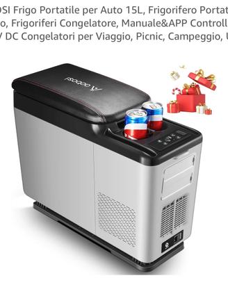 Frigorifero portatile per auto, al mare, campeggio