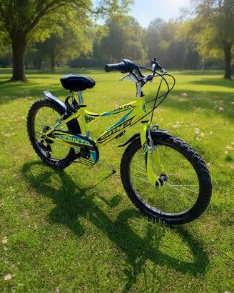 BICI MTB SPEEDCROSS GRINTA 20" TY21 6V GIALLO FLUO