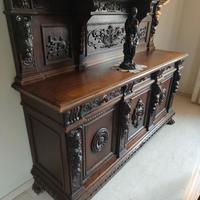 BUFFET INIZI 900 REALIZZATO A MANO IN NOCE