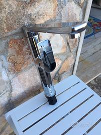 Rubinetto cucina pesante cromato completo di fless