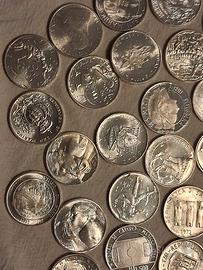 monete argento  500 lire s marino fior di conio