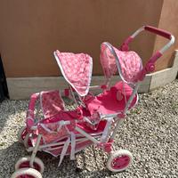 Passeggino gemelli giocattolo