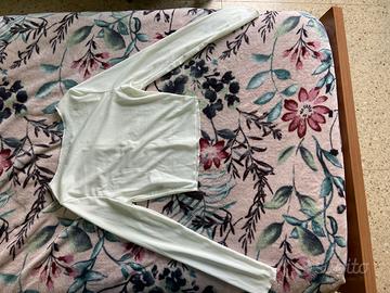 Maglia bianca maniche lunghe