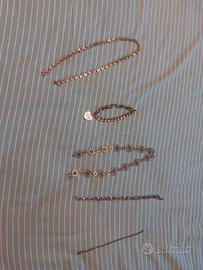 braccialetti o cavigliera in acciaio