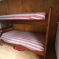 Letto a castello in legno con materassi Doimo