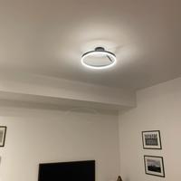 Plafoniera LED nera design cerchio