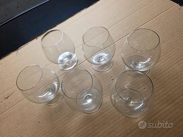 6 bicchieri da brandy o cognac