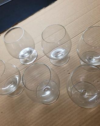 6 bicchieri da brandy o cognac