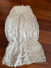 Abito color ghiaccio doppio tessuto