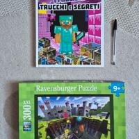 MINECRAFT libro + pazzle (anni 9+)