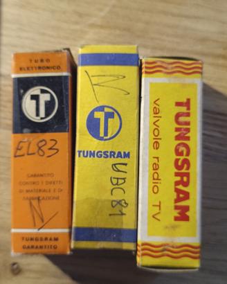 valvole Tungsram vintage 