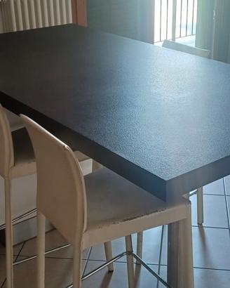 TAVOLO CUCINA CONTENITORE CON SGABELLI