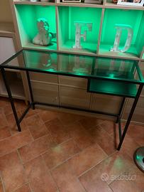 consolle mwtallo vetro