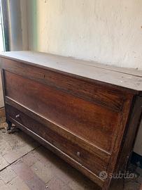 Cassapanca epoca in legno 172x62x110