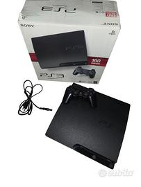 playstation 3 slim con scatolo originale e cavi
