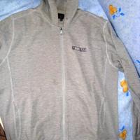 Felpa grigia Gas con cappuccio e zip mis XL
