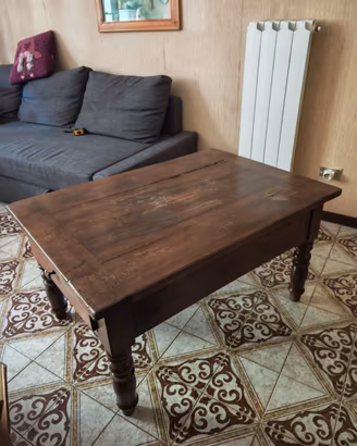 tavolino antico legno massello 