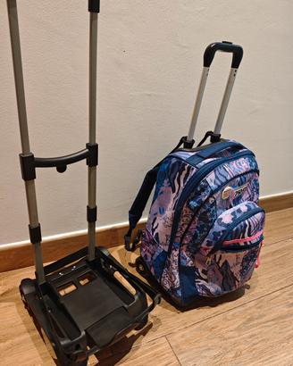 Zaino Scuola ragazzina con route + Trolley