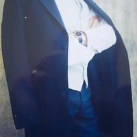 Abito da sposo blu, taglia 50, gilet e cravattone