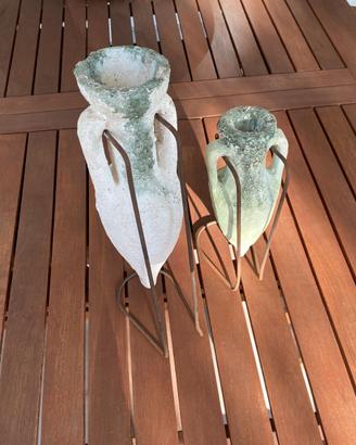 Coppia di Anfore Decorative Stile Antico