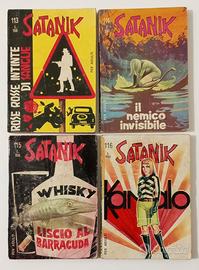satanik n. 113,114,115,116 lotto di 4 albi Corno 